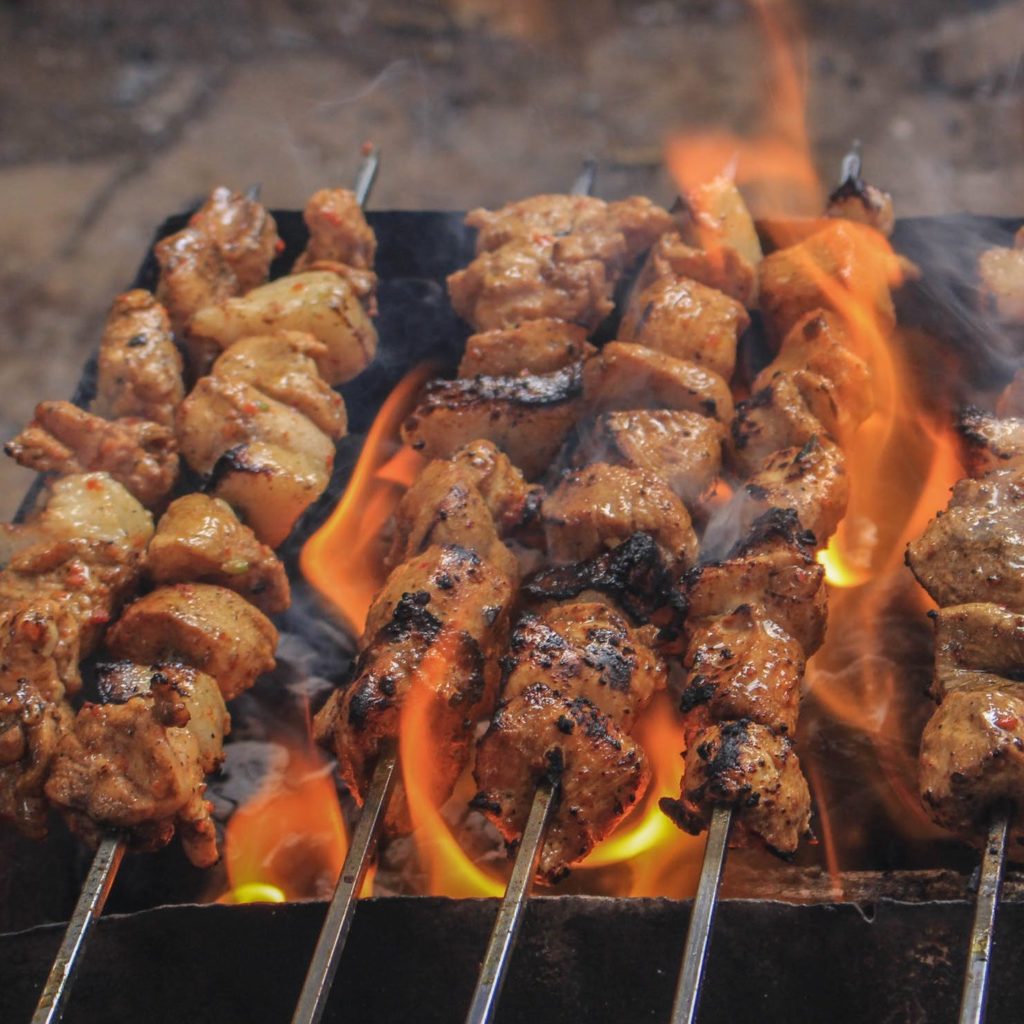 Brochettes au barbecue