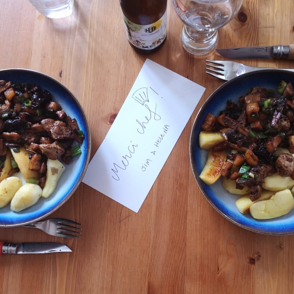 Saute de porc cuisiné au Miam